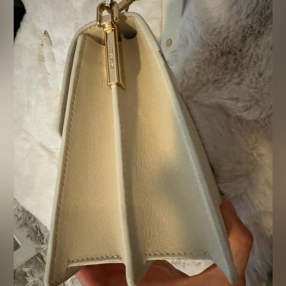 Strathberry Box Crescent Bag in Vanilla/white - Picture 6 of 7